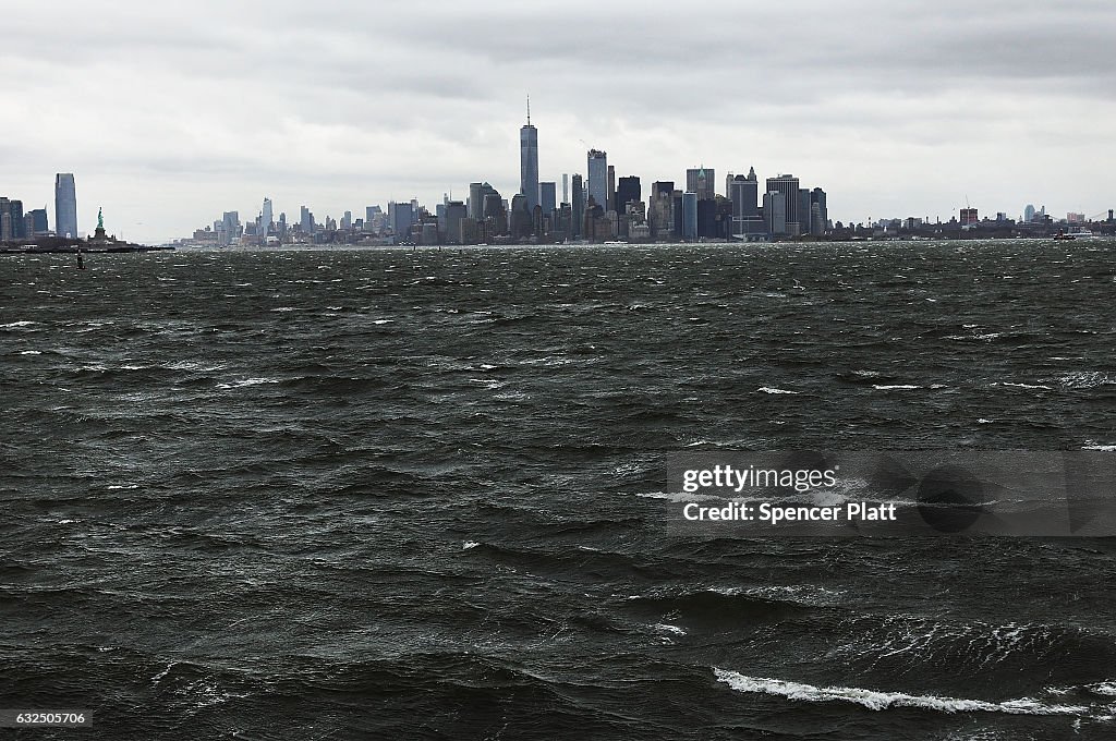 Coastal Storm Brings Wind And Rain To New York City Area
