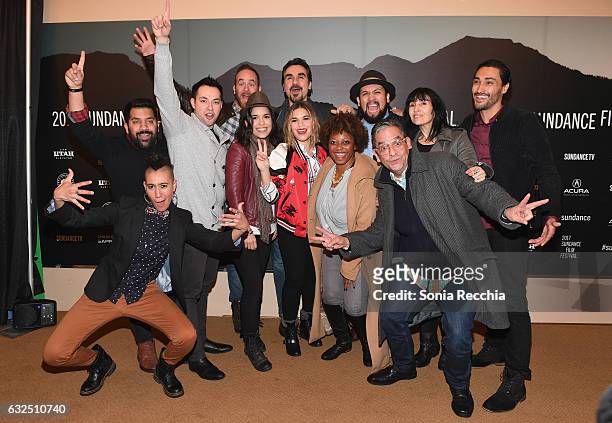The cast and crew attend the "GENTE-FIED" Premiere at Egyptian Theatre on January 23, 2017 in Park City, Utah.
