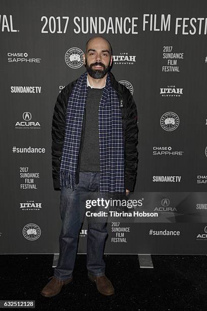 Filmmaker Pedro Kos attends the "Bending The Arc" Premiere at Library Center Theater on January 23, 2017 in Park City, Utah.