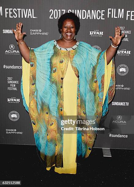 Dr. Agnes Bingawaho attends the "Bending The Arc" Premiere at Library Center Theater on January 23, 2017 in Park City, Utah.