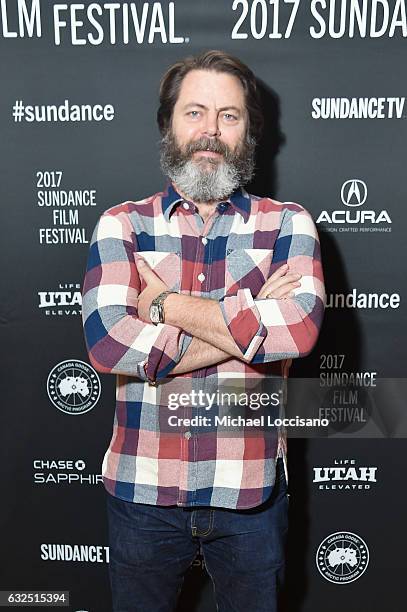 Actor Nick Offerman attends the Movie That Blew My Mind Goes Environmental Panel at Filmmaker Lodge on January 23, 2017 in Park City, Utah.