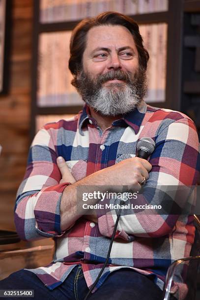 Actor Nick Offerman attends the Movie That Blew My Mind Goes Environmental Panel at Filmmaker Lodge on January 23, 2017 in Park City, Utah.