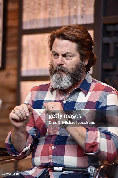 Actor Nick Offerman attends the Movie That Blew My Mind Goes Environmental Panel at Filmmaker Lodge on January 23, 2017 in Park City, Utah.