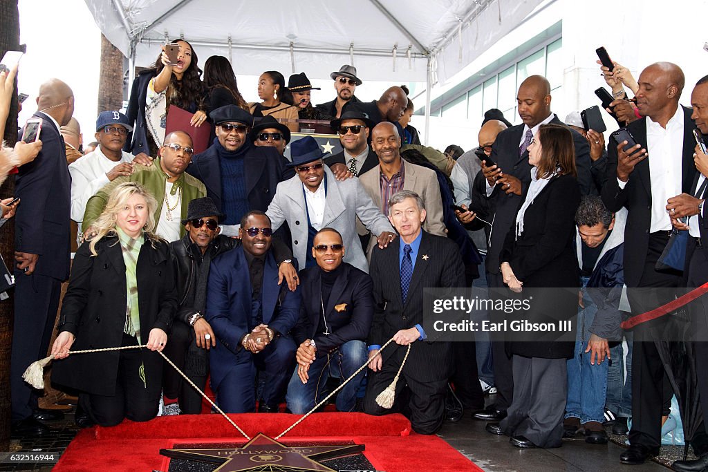 New Edition Honored With Star On The Hollywood Walk Of Fame