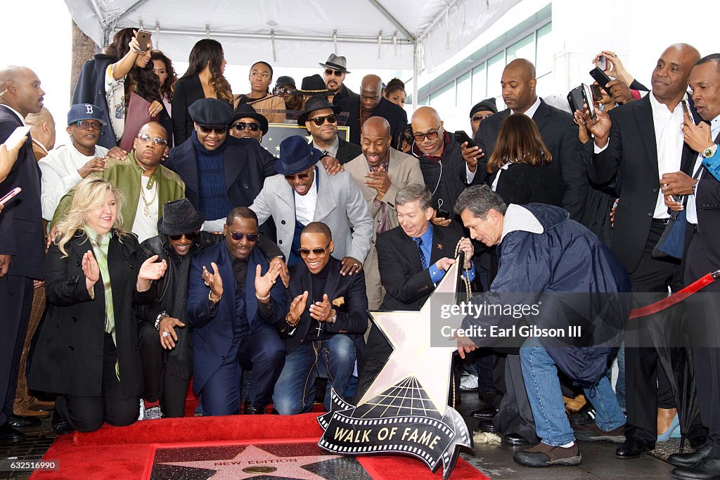 New Edition Honored With Star On The Hollywood Walk Of Fame