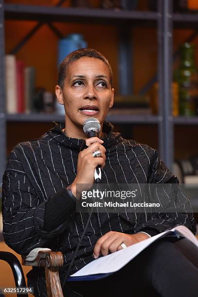 Director of Documentary Film Program at Sundance Institute Tabitha Jackson attends the Movie That Blew My Mind Goes Environmental Panel at Filmmaker...