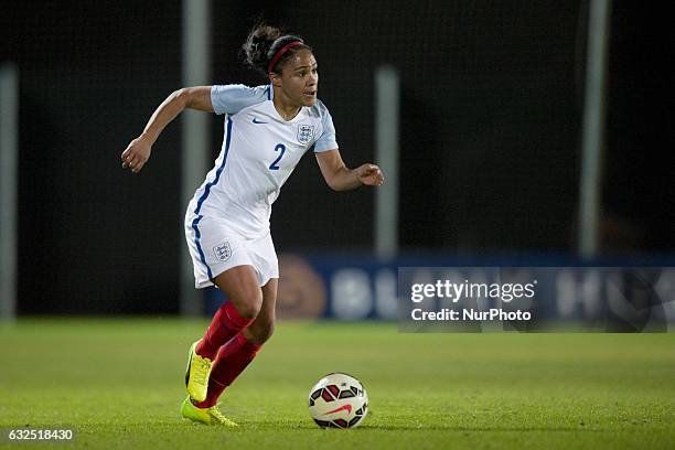 Alex Scott during the preseason friendly match between national women's Engalnd vs. Norway in Pinatar Arena, San Pedro del Pinatar, Murcia, SPAIN....