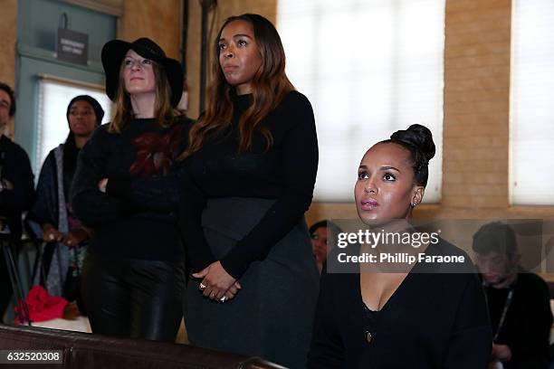 Lauren Beck, Kimberly Steward, and Kerry Washington attend the 2017 Women at Sundance Brunch, co-hosted by Refinery29, DOVE Chocolate and the...