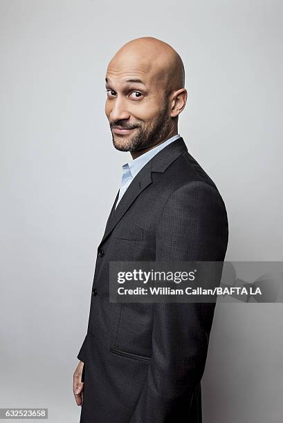 Keegan-Michael Key poses for a portraits at the BAFTA Tea Party at Four Seasons Hotel Los Angeles at Beverly Hills on January 7, 2017 in Los Angeles,...