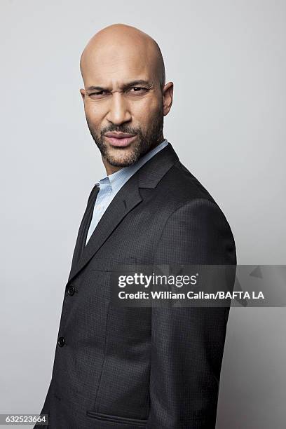 Keegan-Michael Key poses for a portraits at the BAFTA Tea Party at Four Seasons Hotel Los Angeles at Beverly Hills on January 7, 2017 in Los Angeles,...