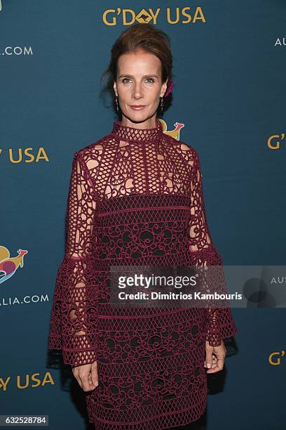 Actress Rachel Griffiths attends a Virtual Tour of Australia in NYC at Hudson Mercantile on January 23, 2017 in New York City.