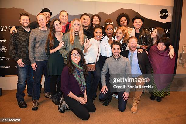 Cast and crew attend the "Deidra & Laney Rob A Train" Premiere at Egyptian Theatre on January 23, 2017 in Park City, Utah.
