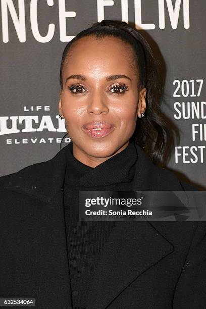 Actress Kerry Washington attends the "Crown Heights" Premiere at Library Center Theater on January 23, 2017 in Park City, Utah.