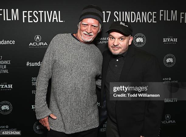 Musician Bill Kreutzmann and Justin Kreutzmann attend the premiere of Amazon Studios' "Long Strange Trip" at the 2017 Sundance Film Festival at...