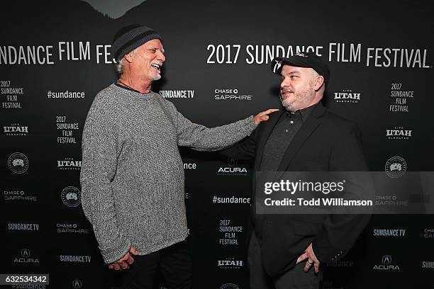 Musician Bill Kreutzmann and Justin Kreutzmann attend the premiere of Amazon Studios' "Long Strange Trip" at the 2017 Sundance Film Festival at...