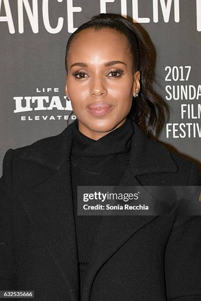 Actress Kerry Washington attends the "Crown Heights" Premiere at Library Center Theater on January 23, 2017 in Park City, Utah.