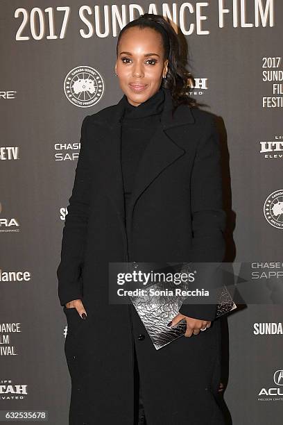 Actress Kerry Washington attends the "Crown Heights" Premiere at Library Center Theater on January 23, 2017 in Park City, Utah.