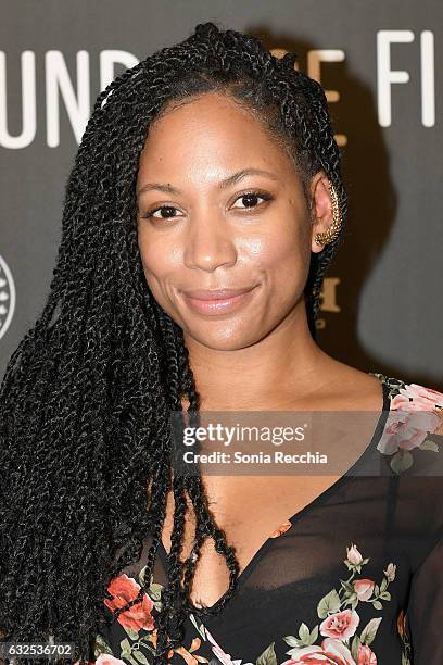 Actress Natalie Paul attends the "Crown Heights" Premiere at Library Center Theater on January 23, 2017 in Park City, Utah.