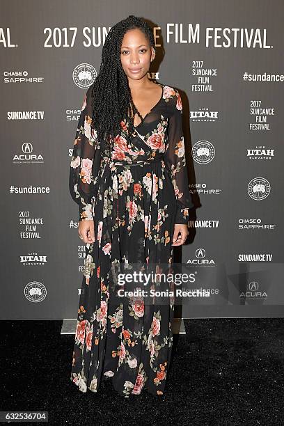 Actress Natalie Paul attends the "Crown Heights" Premiere at Library Center Theater on January 23, 2017 in Park City, Utah.