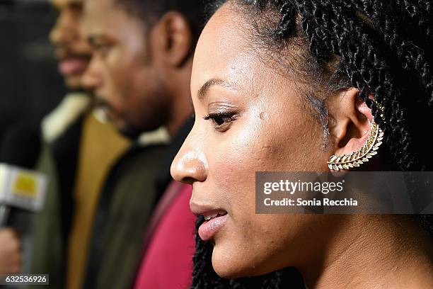 Actress Natalie Paul attends the "Crown Heights" Premiere at Library Center Theater on January 23, 2017 in Park City, Utah.