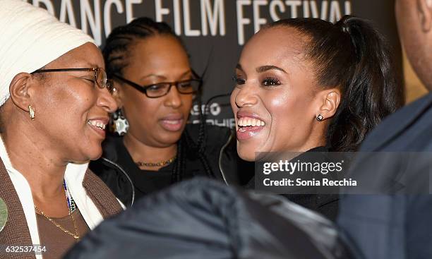 Actress Kerry Washington attends the "Crown Heights" Premiere at Library Center Theater on January 23, 2017 in Park City, Utah.