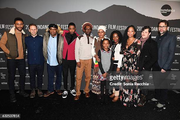 Cast and crew attend the "Crown Heights" Premiere at Library Center Theater on January 23, 2017 in Park City, Utah.