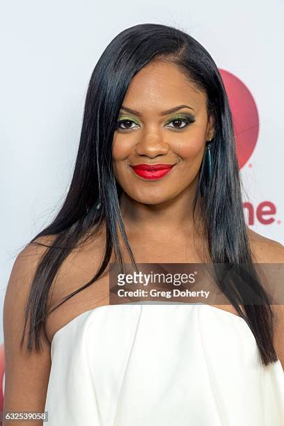 Executive producer, writer and director Nzingha Stewart arrives for the Screening And Panel For Lifetime's "Love By The 10th Date" at The London West...