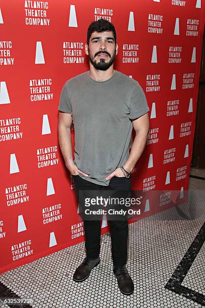 Actor Raul Castillo Jr. Attends the "Tell Hector I Miss Him" Opening Night Party at Jake's Saloon on January 23, 2017 in New York City.