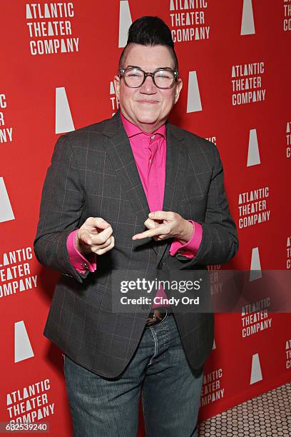 Actress Lea DeLaria attends the "Tell Hector I Miss Him" Opening Night Party at Jake's Saloon on January 23, 2017 in New York City.