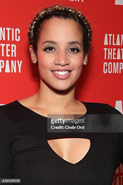Actress Dascha Polanco attends the "Tell Hector I Miss Him" Opening Night Party at Jake's Saloon on January 23, 2017 in New York City.