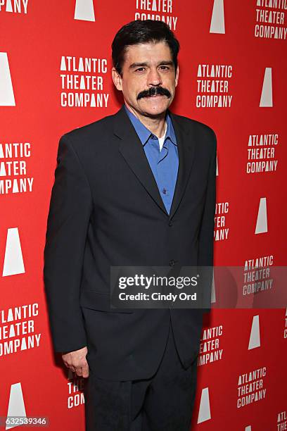 Actor Juan Carlos Hernandez attends the "Tell Hector I Miss Him" Opening Night Party at Jake's Saloon on January 23, 2017 in New York City.