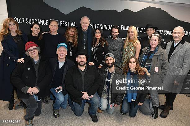 Cast and Crew pose at the "Beatriz At Dinner" Premiere at Eccles Center Theatre on January 23, 2017 in Park City, Utah.