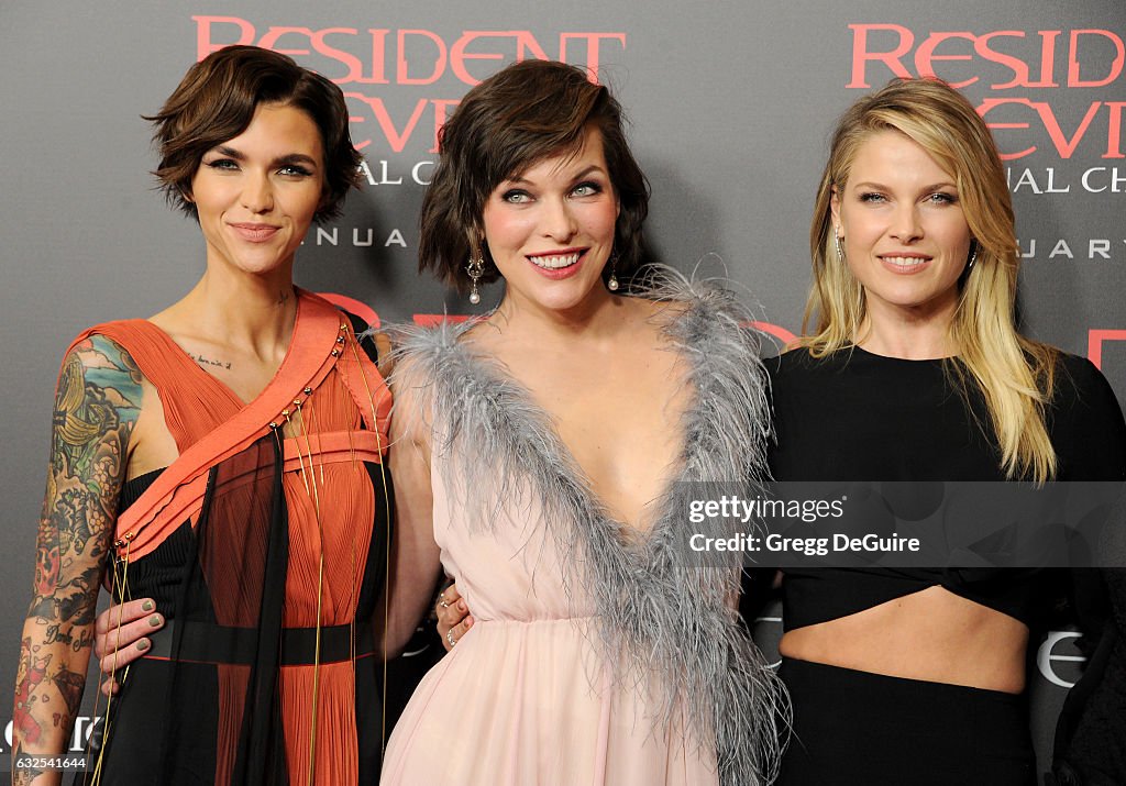 Premiere Of Sony Pictures Releasing's "Resident Evil: The Final Chapter" - Arrivals