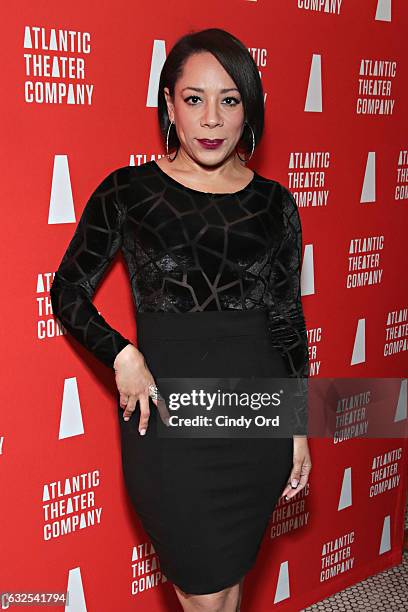 Actress Selenis Leyva attends the "Tell Hector I Miss Him" Opening Night Party at Jake's Saloon on January 23, 2017 in New York City.