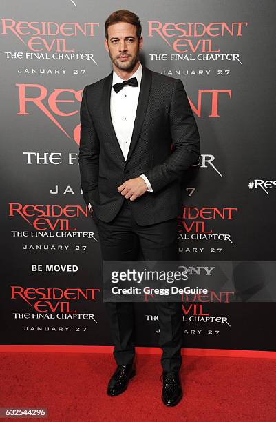 Actor William Levy arrives at the premiere of Sony Pictures Releasing's "Resident Evil: The Final Chapter" at Regal LA Live: A Barco Innovation...
