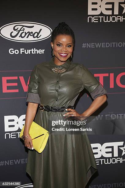 Kelly Jenrette attends the premiere of BET's "The New Edition Story" at Paramount Studios on January 23, 2017 in Hollywood, California.