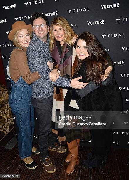Judy Greer,Craig Johnson,Laura Dern and Isabella Amara attends The Vulture Spot Presented By Tidal at Rock & Reilly's on January 23, 2017 in Park...