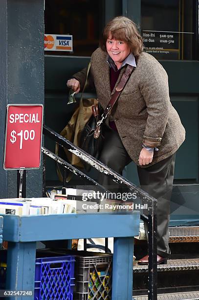 Actress Melissa McCarthy is seen on the set of "Can You Ever Forgive Me" on January 23, 2017 in New York City.