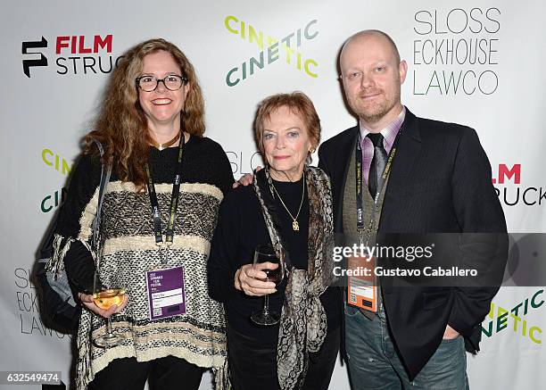 Kerry Roy, Marli Renfro, and Alexandre O. Philippe attend the Cinetic Sundance Party 2017 on January 23, 2017 in Park City, Utah.