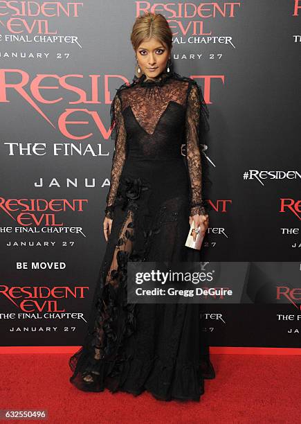 Rola arrives at the premiere of Sony Pictures Releasing's "Resident Evil: The Final Chapter" at Regal LA Live: A Barco Innovation Center on January...