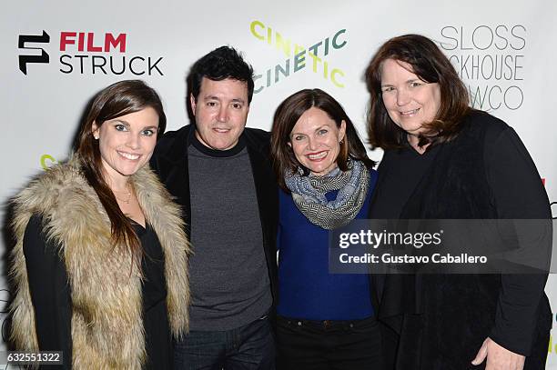 Filmstruck's Lindsey Griffin, Steve Denker, Pola Changnon, and E.B. O'Neill attend the Cinetic Sundance Party 2017 on January 23, 2017 in Park City,...