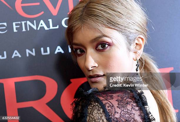Actress Rola arrives at the premiere of Sony Pictures Releasing's "Resident Evil: The Final Chapter" at the Regal L.A. Live Theatres on January 23,...