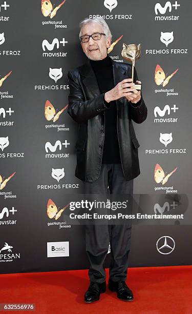 Jose Sacristan attends the 2016 Feroz Cinema Awards at Duque de Patrana Palace on January 23, 2017 in Madrid, Spain.