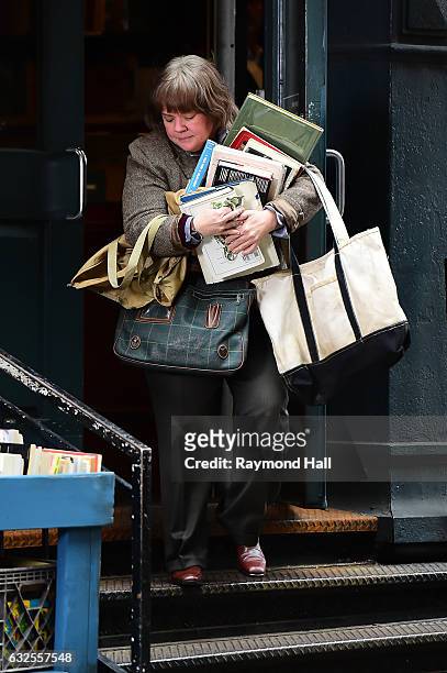 Actress Melissa McCarthy is seen on the set of 'Can You Ever Forgive Me' on January 23, 2017 in New York City.