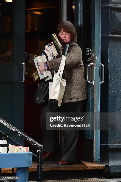 Actress Melissa McCarthy is seen on the set of 'Can You Ever Forgive Me' on January 23, 2017 in New York City.