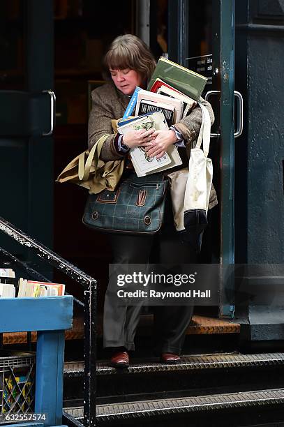 Actress Melissa McCarthy is seen on the set of 'Can You Ever Forgive Me' on January 23, 2017 in New York City.