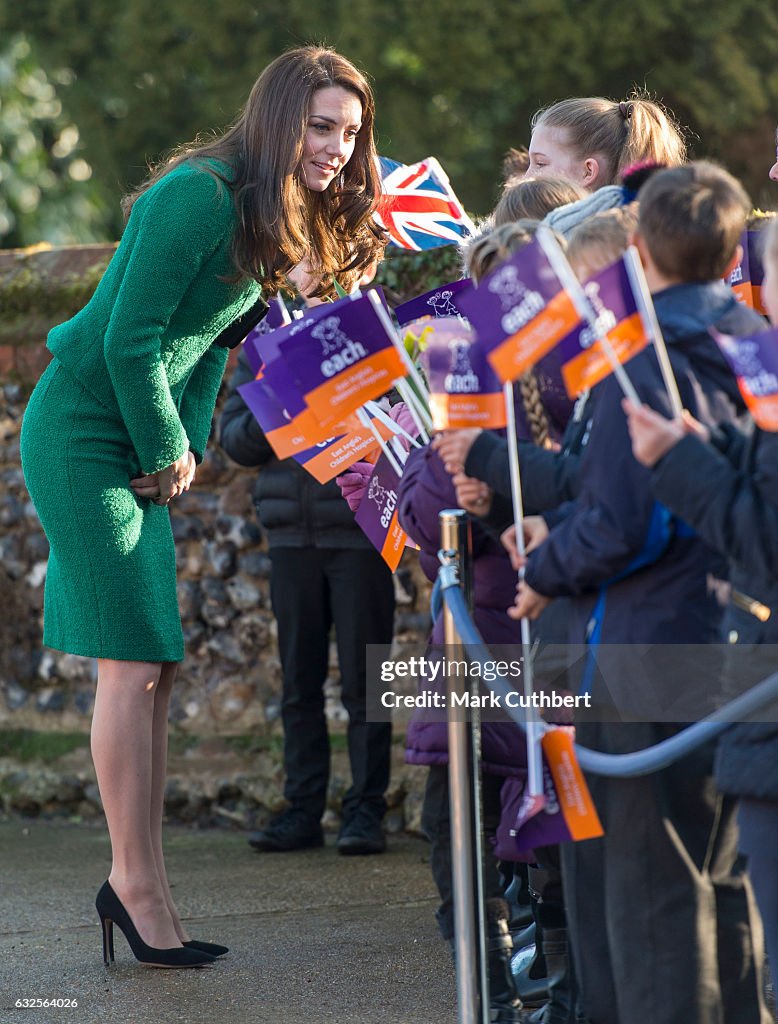 The Duchess of Cambridge Visits East Anglia's Children's Hospice At Quidenham