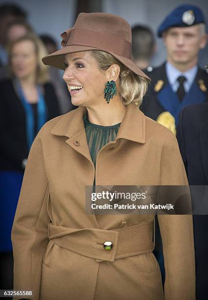 Queen Maxima opens the national education exhibition in the Jaarbeurs Utrecht on January 24, 2017 in The Hague, Netherlands. At the exhibition the...