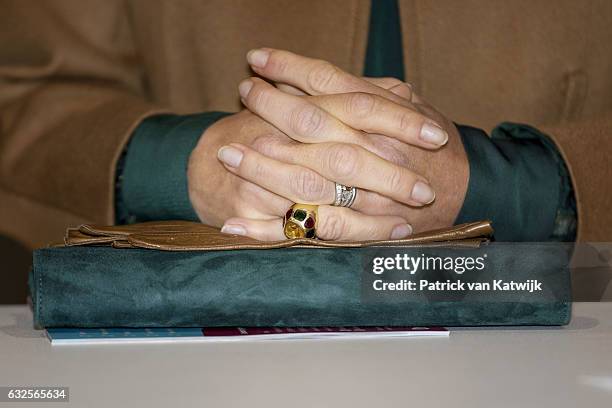 Queen Maxima opens the national education exhibition in the Jaarbeurs Utrecht on January 24, 2017 in The Hague, Netherlands. At the exhibition the...