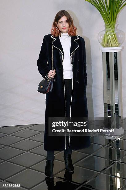 Alma Jodorowsky attends the Chanel Haute Couture Spring Summer 2017 show as part of Paris Fashion Week on January 24, 2017 in Paris, France.